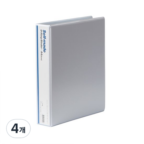 희망사무포인트 D링 바인더 5cm 라벨 3공 색상랜덤, 백색, 4개