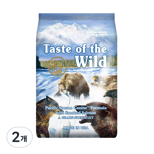 테이스트오브더와일드 생후 2개월 이후 토우 독 건식사료, 연어+고구마, 2kg, 2개