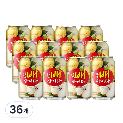 해태에이치티비 갈배사이다, 355ml, 36개