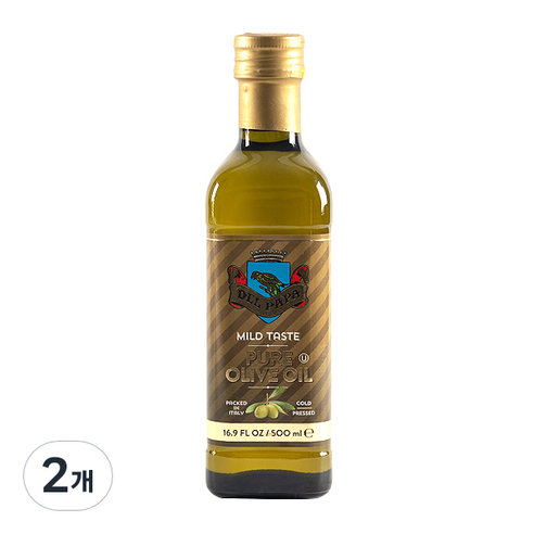 델파파 퓨어 올리브 오일, 500ml, 2개