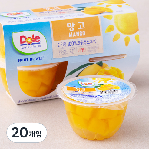 돌 후룻볼 망고, 113g, 4개입, 5개