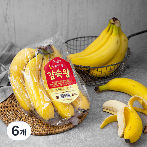 스미후루 감숙왕 바나나, 1.2kg 내외, 6개