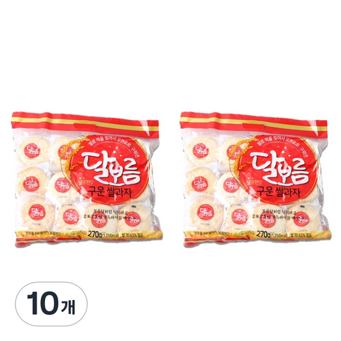 달보름 구운 쌀과자 달콤한맛, 270g, 10개