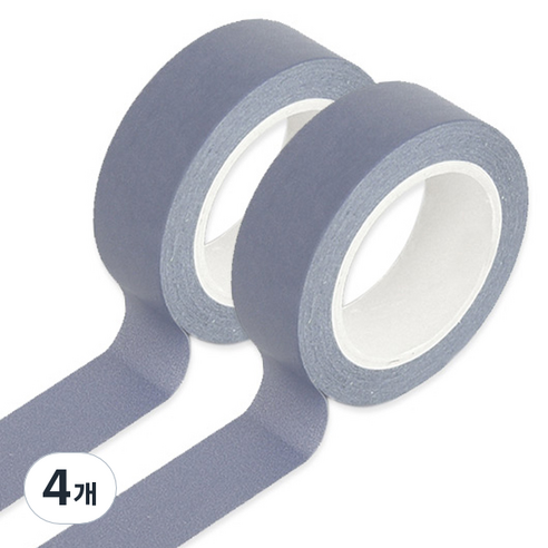모노라이크 아르떼 마스킹 테이프 15mm x 10m, 502 Gloomy, 4개
