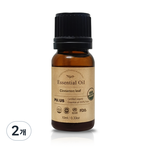퓨어스 시나몬리프 오일, 10ml, 2개