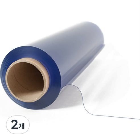 아스테이지 PVC필름 투명 방풍필름 0.5mm, 1200mm x1.6m, 2개