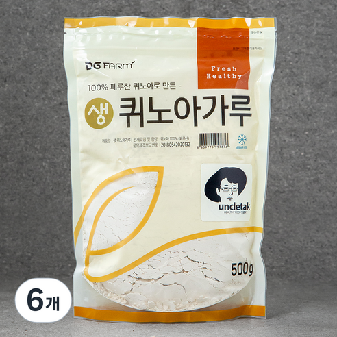 엉클탁 페루산 생 퀴노아 가루, 500g, 6개