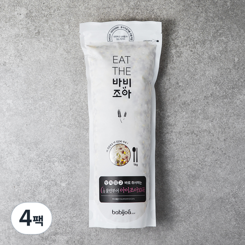 바비조아 물만부어 아이조아10곡, 1kg, 4팩