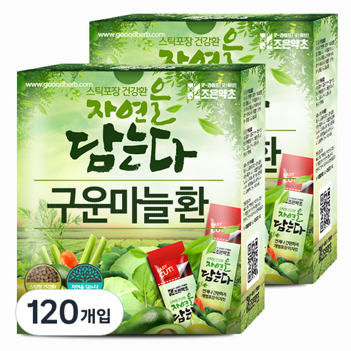 조은약초 자연을 담는다 프리미엄 구운마늘환 스틱, 90g, 4개
