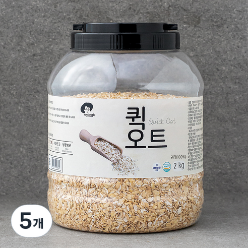 엉클탁 고소한 퀵 오트밀, 2kg, 5개