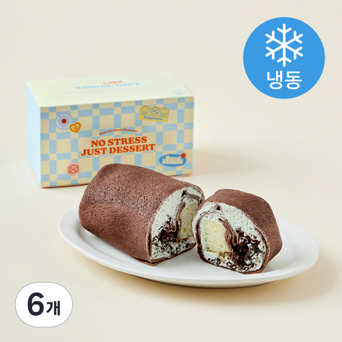 빌리엔젤 피스타치오 쇼콜라 수건 케이크 (냉동), 120g, 6개