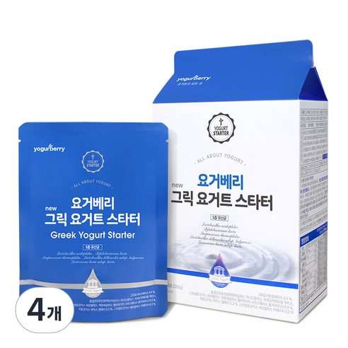 요거베리 그릭요거트 스타터, 65g, 4개입, 4개