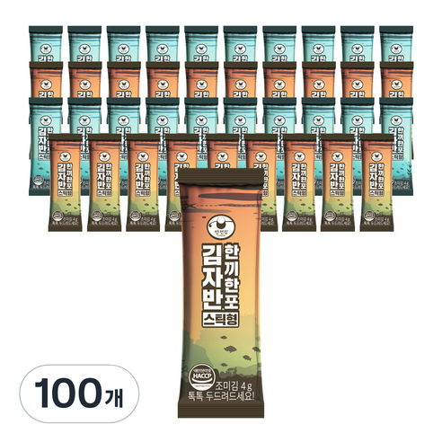 만전김 스틱자반, 4g, 100개