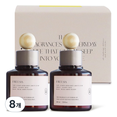 올챌린지 디퓨저, 프리지아, 100ml, 8개