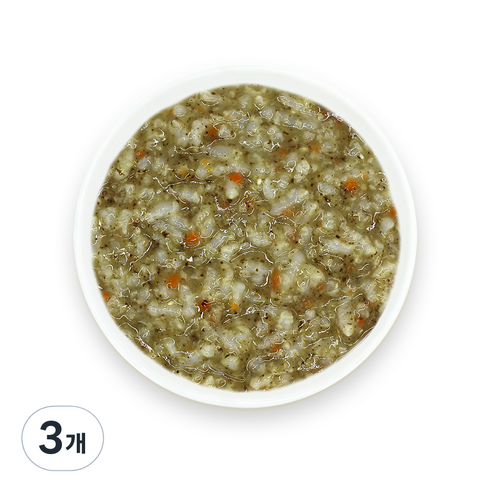 짱죽 유아용 실온 이유식 중기 죽 2, 해물야채죽, 160g, 3개