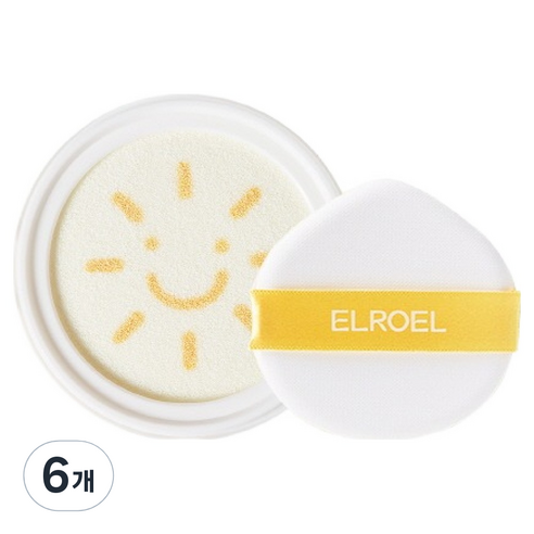 엘로엘 팡팡 빅 선쿠션 S9 리필 SPF50+ PA++++, 6개, 25g