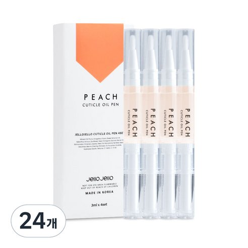 젤로젤로 큐티클 오일펜 피치, 3ml, 24개