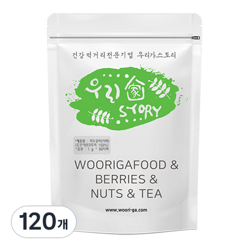 우리가스토리 작두콩차 티백, 1g, 60개입, 2개