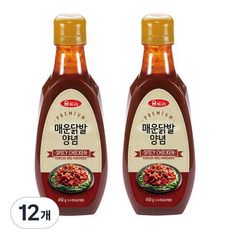 움트리 매운닭발양념, 450g, 12개