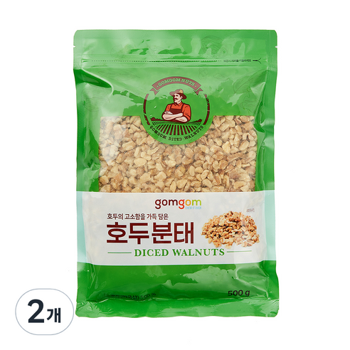 곰곰 호두분태, 2개, 500g