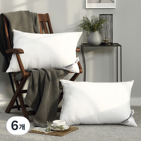 Huvis Fill ever 베개솜, White, 6개
