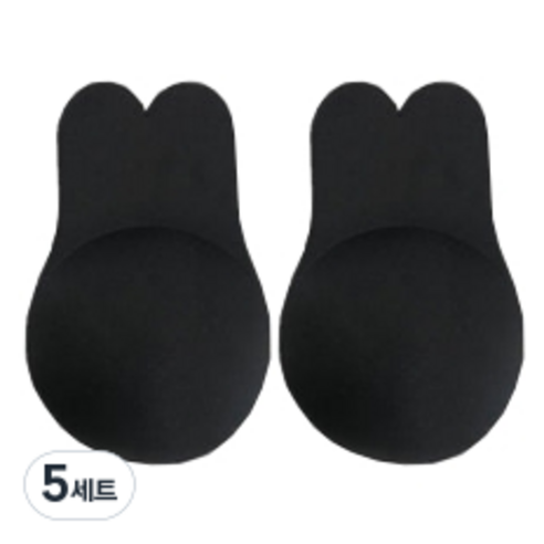 벤디스 볼륨업 실리콘 니플 패드 블랙 FREE W104 2p 세트, 5세트