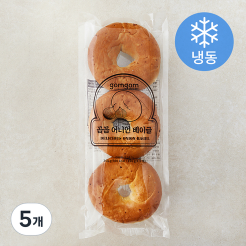 곰곰 어니언 베이글 (냉동), 360g, 5개