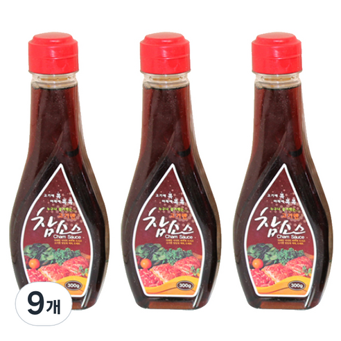 우리식품 고기엔 참소스, 300g, 9개