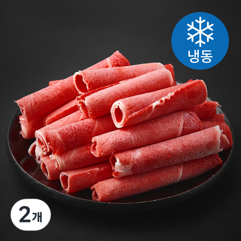 레커컷 호주산 소고기 샤브샤브용 (냉동), 2개, 500g