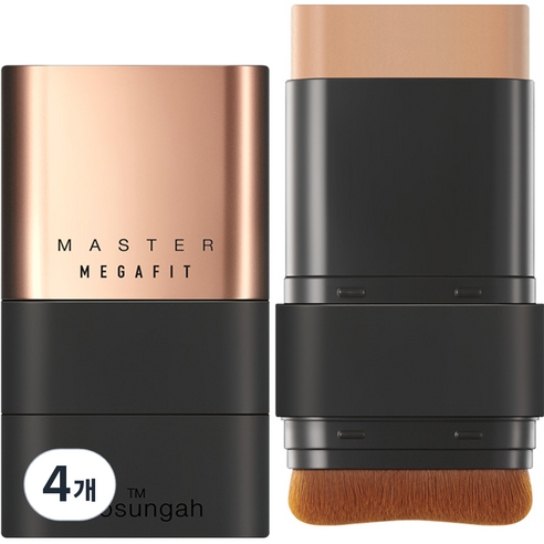 조성아TM 메가 핏 스틱 파운데이션 마스터 SPF50+ PA++++ 16g, 샌드 베이지, 4개