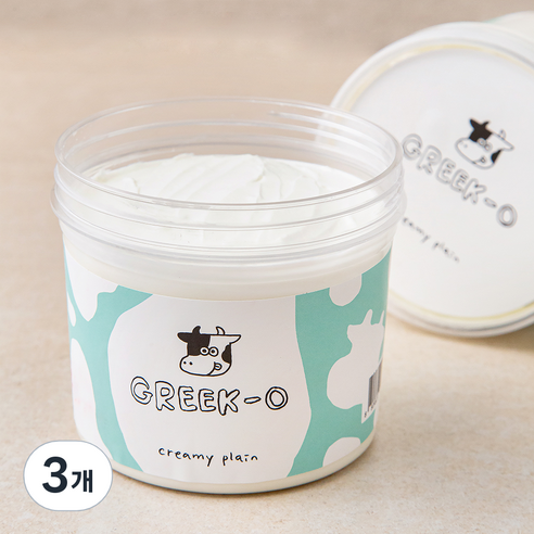 그릭오 그릭요거트 크리미 플레인, 320g, 3개