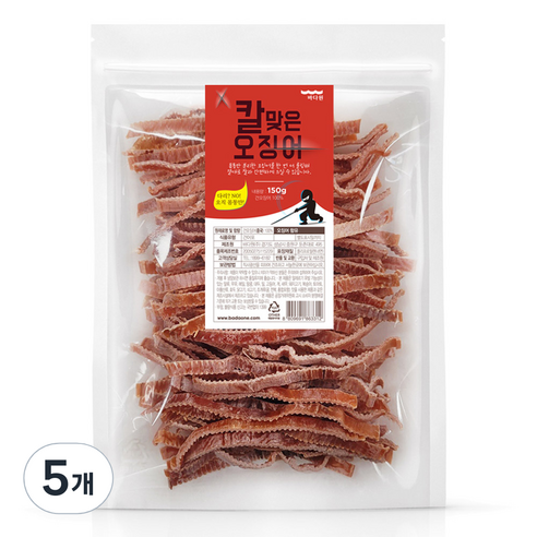 바다원 칼맞은 오징어, 150g, 5개