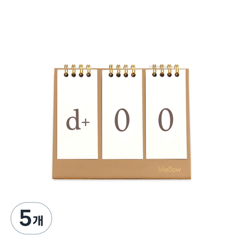탁상용 디데이 캘린더, 혼합색상, 5개