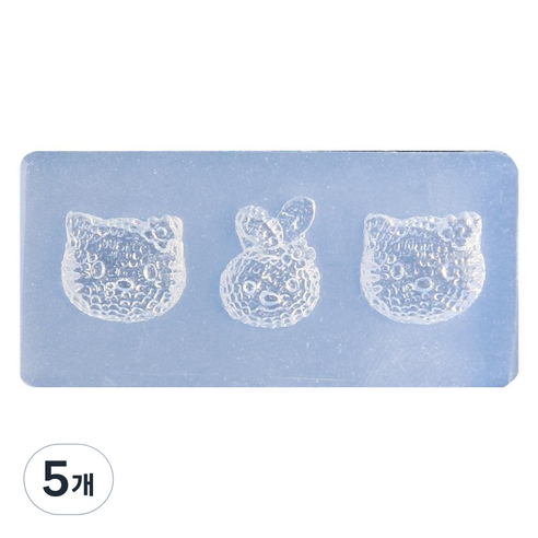 네일스케치 3D 네일몰드, 35 리본 고양이, 5개