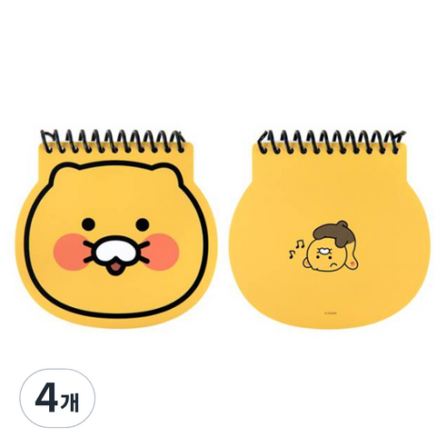 아이콘스 춘식이 얼굴 수첩 60매, 혼합색상, 4개
