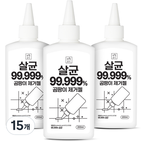 생활공식 살균 곰팡이 제거젤, 200ml, 15개