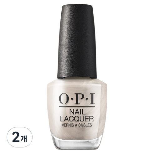 OPI 네일락커 매니큐어 S037, HANDS IN THE CLOUDS, 2개, 15ml