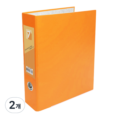 투코비 도노 D링 바인더 3공 A4 7cm, 주황, 2개