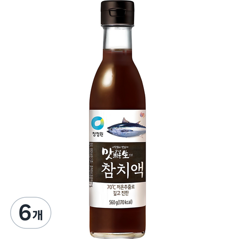 맛선생 참치액, 560ml, 6개