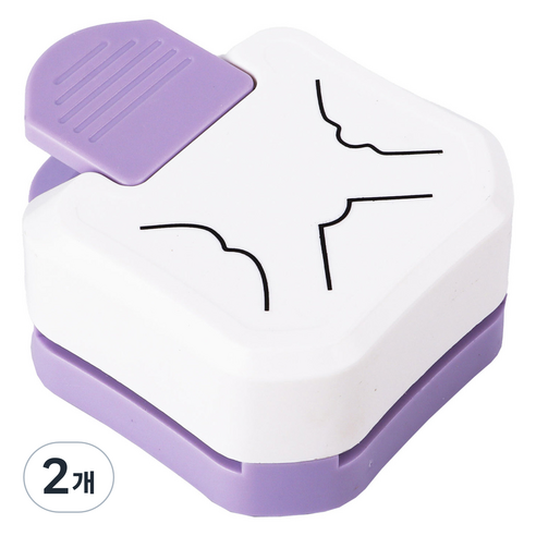꼬까 모서리 펀치 퍼플, 모양, 2개