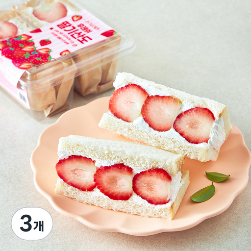 조르니키친 후레쉬 딸기산도 2개입, 160g, 3개