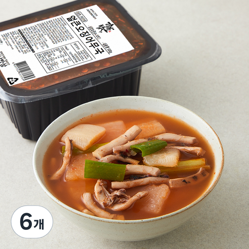 강남밥상 얼큰 오징어 무국, 500g, 6개