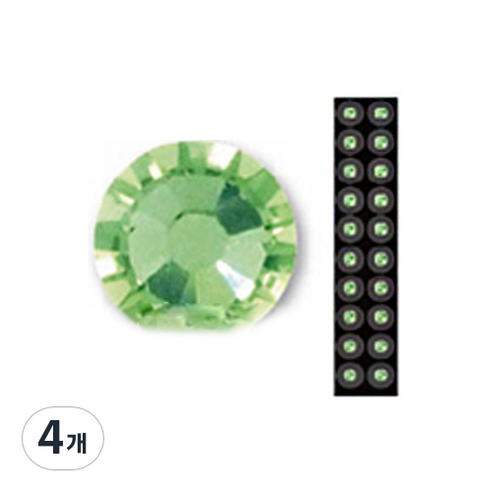 와사비네코 미미츠보 쥬얼리 귀지압패치 M 3.0mm 20p, 페리도트, 4개