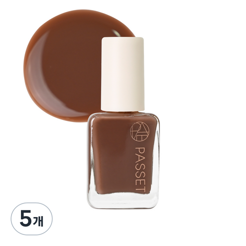 파셋 셀럽 네일컬러 폴리쉬 매니큐어 7ml, 23 웜브라운, 5개