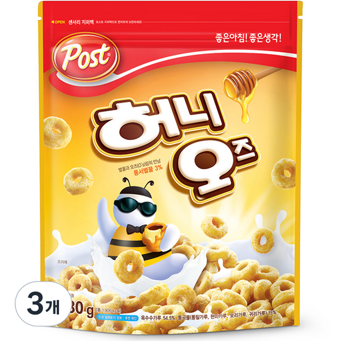 포스트 허니 오즈 시리얼, 480g, 3개