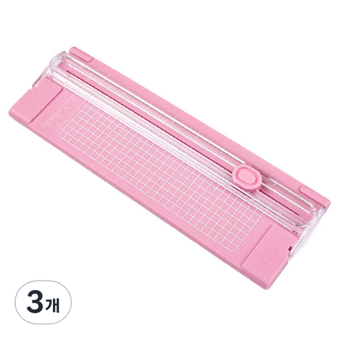 온업 컬러 종이 커터, 핑크, 3개