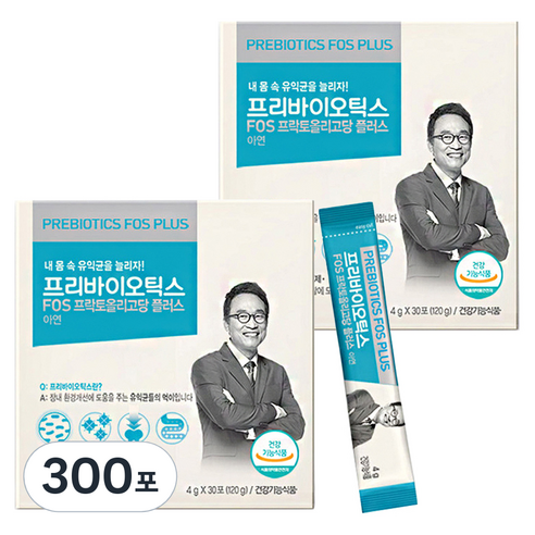 코스맥스바이오 프리바이오틱스 FOS 플러스, 4g, 300포