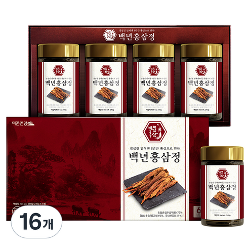 더존건강 백년홍삼정, 240g, 16개