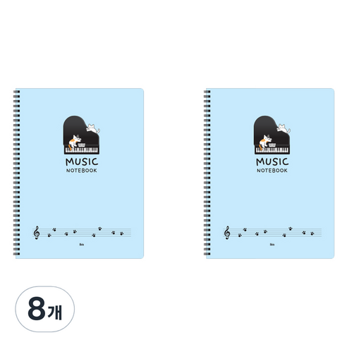 아이비스 음악 스프링 노트 12723, 블루, 8개