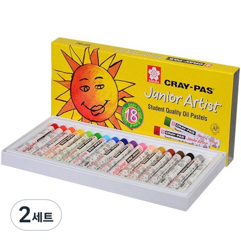 사쿠라 심플리앤 오일파스텔, 18색, 2세트